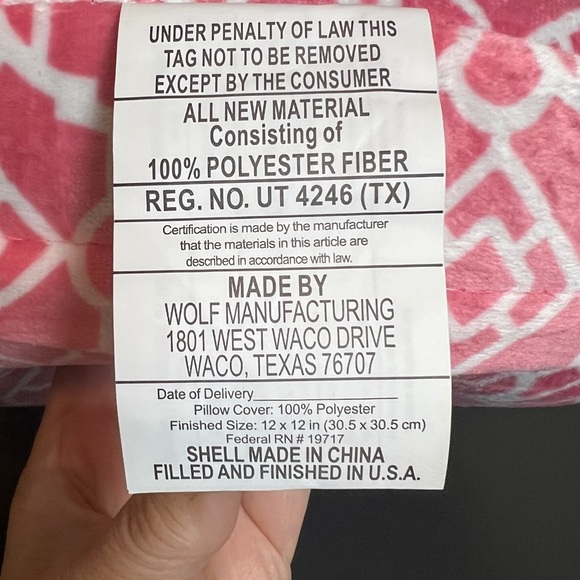 New - 2 Neck Travel Pillows - Pink, Teal & White Geometric - Picture 15 of 15